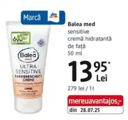 DM Balea med sensitive cremă hidratantă de faţă Ofertă