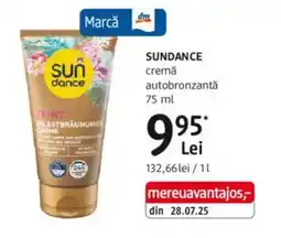 DM SUNDANCE cremă autobronzantǎ Ofertă