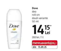 DM Dove deo roll-on Ofertă