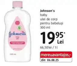 DM Johnson's baby ulei de corp pentru bebeluşi Ofertă