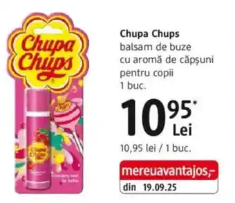 DM Chupa Chups balsam de buze cu aromă de căpşuni pentru copii Ofertă