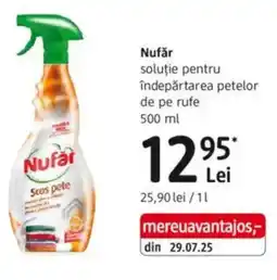 DM Nufǎr soluţie pentru îndepărtarea petelor de pe rufe Ofertă