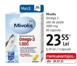 DM Mivolis Omega 3 ulei de peşte 1000 mg Ofertă