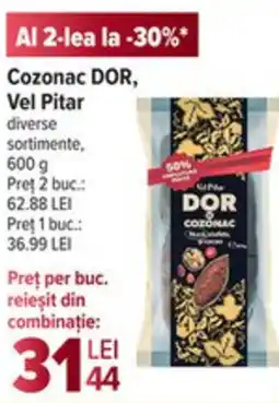 Carrefour Market Cozonac DOR, Vel Pitar Ofertă
