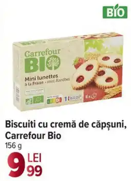 Carrefour Market Biscuiti cu cremă de căpşuni, Carrefour Bio Ofertă