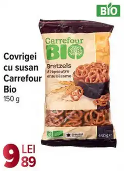 Carrefour Market Covrigei cu susan Carrefour Bio Ofertă