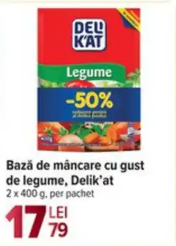 Carrefour Market Bază de mâncare cu gust de legume, Delik'at Ofertă