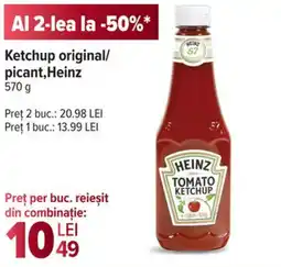 Carrefour Market Ketchup original/ picant, Heinz Ofertă