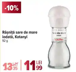 Carrefour Market Râşniţă sare de mare iodată, Kotanyi Ofertă