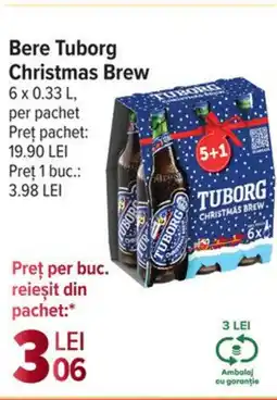 Carrefour Market Bere Tuborg Christmas Brew Ofertă