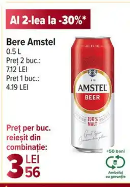 Carrefour Market Bere Amstel Ofertă