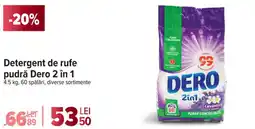 Carrefour Market Detergent de rufe pudră Dero 2 în 1 Ofertă
