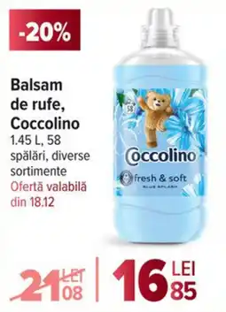 Carrefour Market Balsam de rufe, Coccolino Ofertă