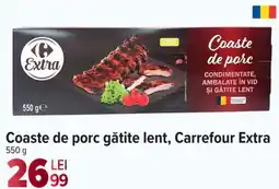 Carrefour Market Coaste de porc gătite lent, Carrefour Extra Ofertă