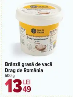 Carrefour Market Brânză grasă de vacă Drag de România Ofertă