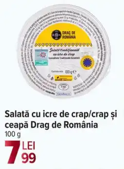Carrefour Market Salată cu icre de crap/crap și ceapă Drag de România Ofertă