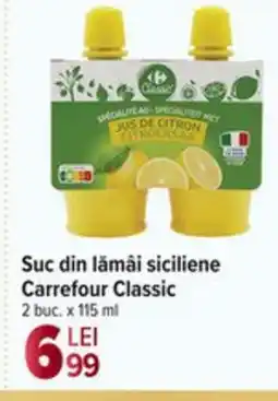 Carrefour Market Suc din lămâi siciliene Carrefour Classic Ofertă
