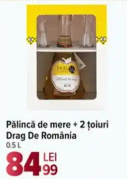 Carrefour Market Pǎlincă de mere + 2 țoiuri Drag De România Ofertă