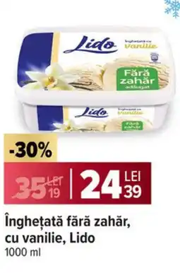 Carrefour Market Înghețată fără zahăr, cu vanilie, Lido Ofertă