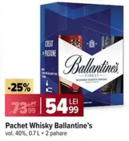 Carrefour Market Pachet Whisky Ballantine's vol. 40% Ofertă