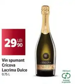 Carrefour Market Vin spumant Cricova Lacrima Dulce Ofertă