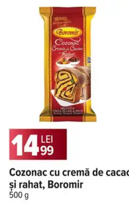 Carrefour Market Cozonac cu cremă de cacao şi rahat, Boromir Ofertă