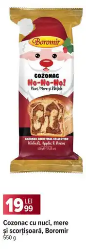 Carrefour Market Cozonac cu nuci, mere şi scorțișoară, Boromir Ofertă