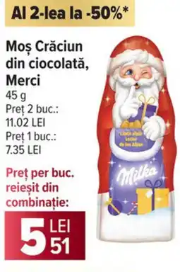Carrefour Market Moş Crăciun din ciocolată, Merci Ofertă
