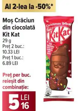 Carrefour Market Moş Crăciun din ciocolată Kit Kat Ofertă
