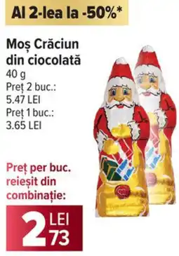 Carrefour Market Moş Crăciun din ciocolată Ofertă