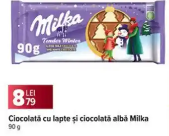Ciocolată cu lapte și ciocolată albă Milka