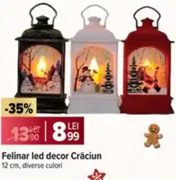 Carrefour Market Felinar led decor Crăciun Ofertă