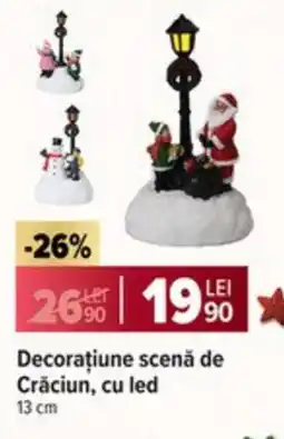 Carrefour Market Decorațiune scenă de Crăciun, cu led Ofertă