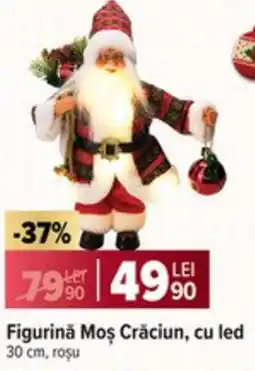 Carrefour Market Figurină Moș Crăciun, cu led Ofertă