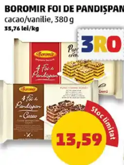 Penny Boromir foi de pandispan cacao/vanilie Ofertă