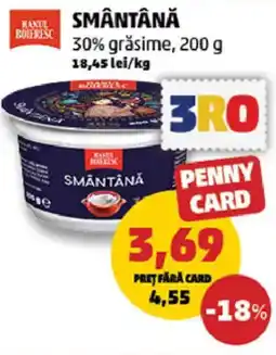 Penny Smântână 30% grăsime Ofertă