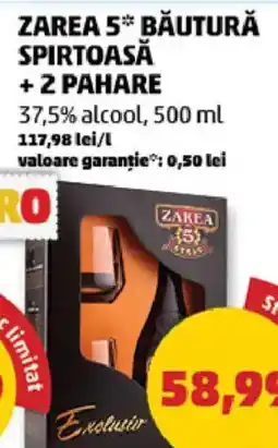 Penny Zarea 5* băutură spirtoasă +2 pahare Ofertă