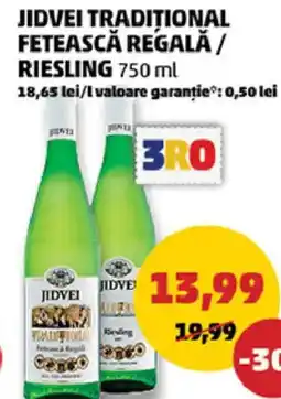 Penny Jidvei tradițional fetească regală / riesling Ofertă