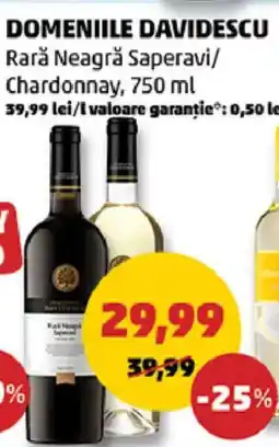Penny DOMENIILE DAVIDESCU Rară Neagră Saperavi/ Chardonnay Ofertă