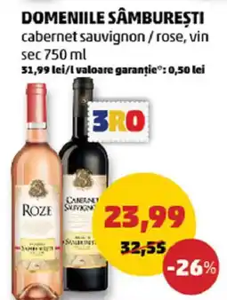 Penny Domeniile sâmburești cabernet sauvignon / rose, vin sec Ofertă