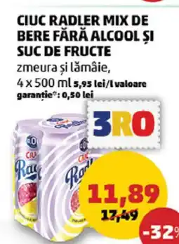 Penny Ciuc radler mix de bere fără alcool si suc de fructe Ofertă