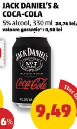 Penny Jack daniel's & coca-cola Ofertă