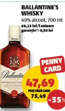 Penny Ballantine's whisky Ofertă