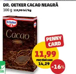 Penny Dr. oetker cacao neagră Ofertă