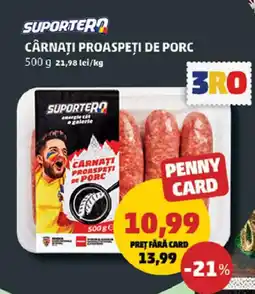 Penny Cârnaţi proaspeţi de porc Ofertă