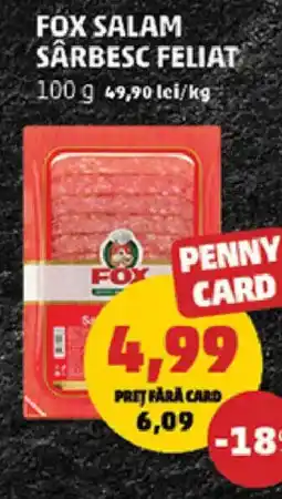 Penny Fox salam sârbesc feliat Ofertă