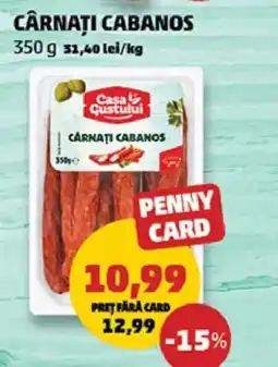 Penny Cârnaţi cabanos Ofertă