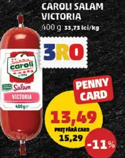 Penny Caroli salam victoria Ofertă