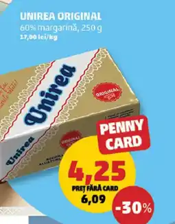 Penny Unirea original 60% margarinǎ Ofertă