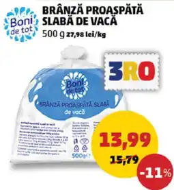 Penny Brânză proaspătă slaba de vacă Ofertă